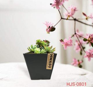卉吉-简约北欧风格仿水泥树脂花盆  8寸