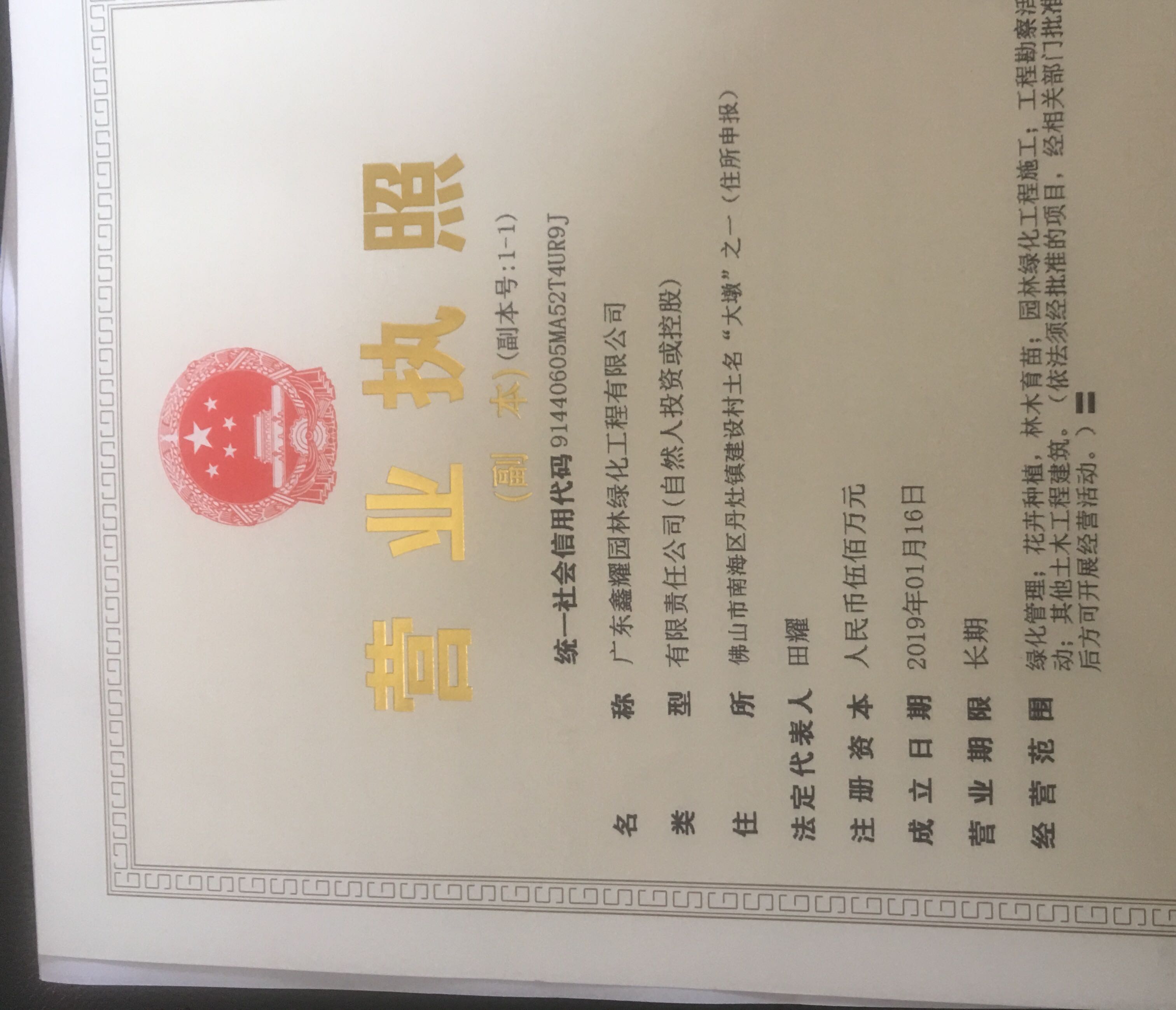广东鑫耀园林绿化工程有限公司