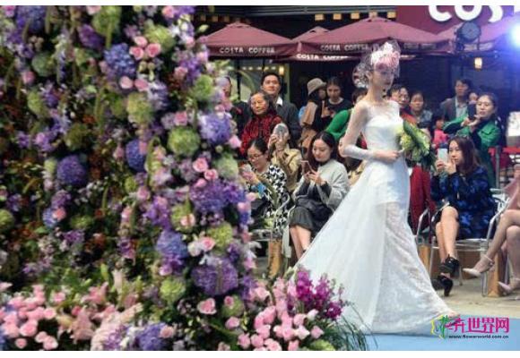 3米高“郁金香”亮相重庆天地广场