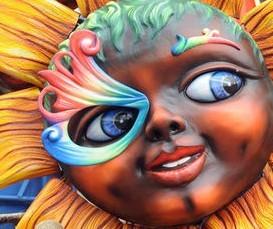 哥伦比亚庆祝传统节日“鲜花节” 举行背花大**