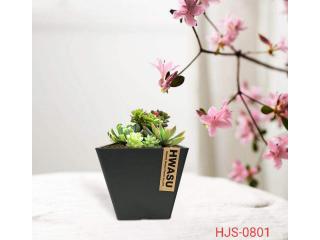 卉吉-简约北欧风格仿水泥树脂花盆  8寸