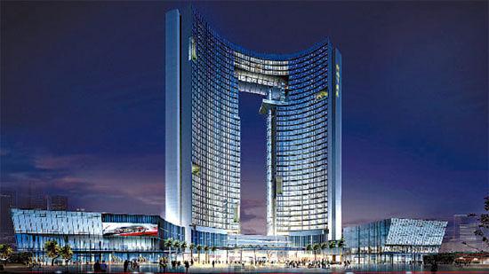 东莞富豪家族建五星级宾馆 造型如央视大楼(图)