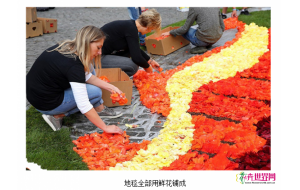比利时“鲜花地毯”节